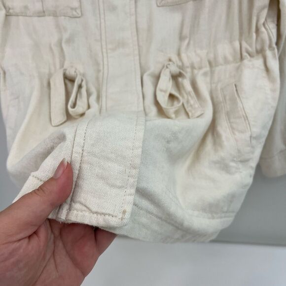 Old Navy Linen Safari Jacket Small - Picture 3 of 8